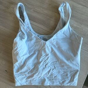 Light Blue Lululemon crop top
